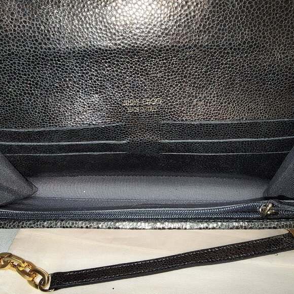 JIMMY CHOO Tilsa Glitter Clutch Wristlet - Picture 5 of 10